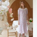 Bamboo Sweet and Cute Double-layer Gauze Rabbit Love Letter Print Pajamas Set Bamboo Fiber Sleepwear