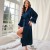 2658 single robe - navy blue 