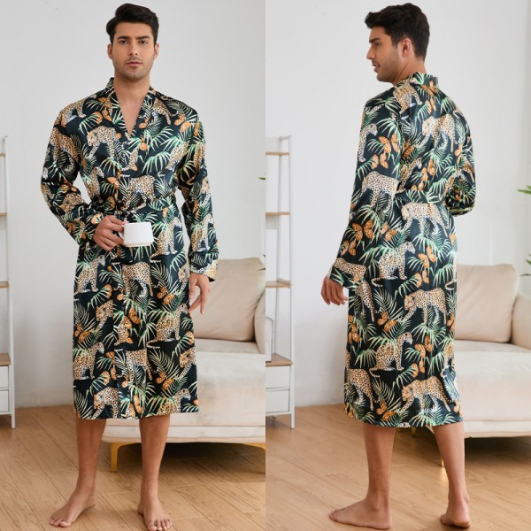 2024 Spring/Summer New Stain Luxury Long Sleeve Pajama Sets