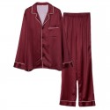 New Spring and Autumn Stain Couples Pajama sets