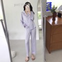 Long sleeve Letter Jacquard Stain Women's Autumn Pajama Set