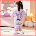 Girls' Stain Pajama Set Short Sleeve Summer Loungewear